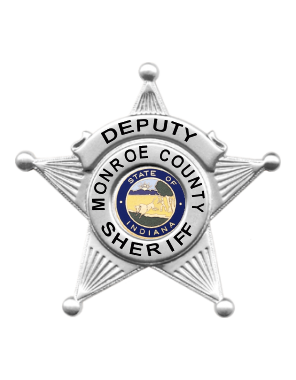 Deputy Badge with Ribbon for Monroe County Sheriff's Office